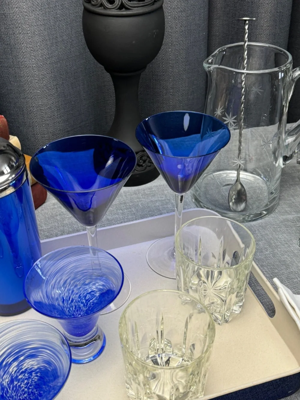 VTG Atomic Blue Cocktail Lounge Set